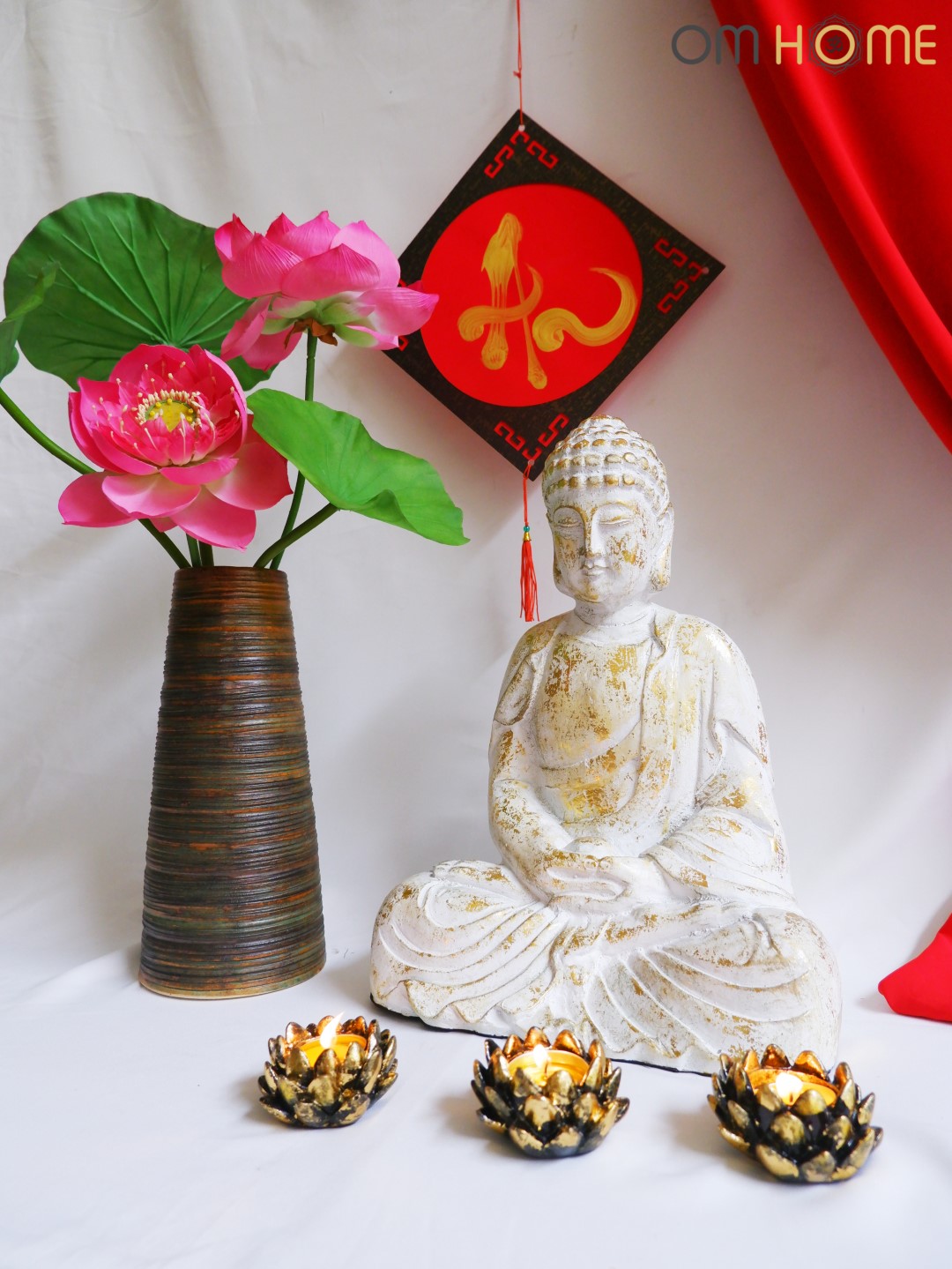 Đế Nến Hoa Sen Om Home