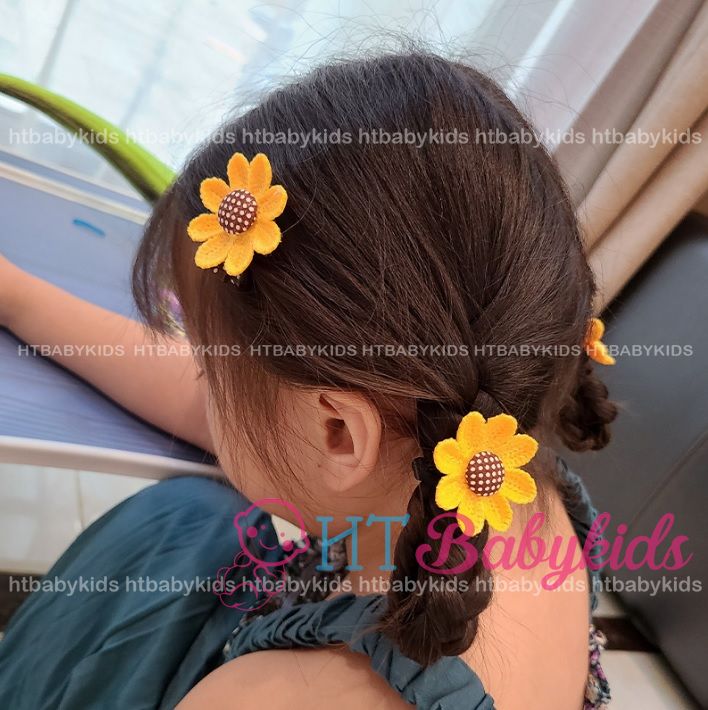 Dây Cột Tóc Cho Bé - Cột Tóc Hoa Cúc Xinh Xắn Cho Bé Gái