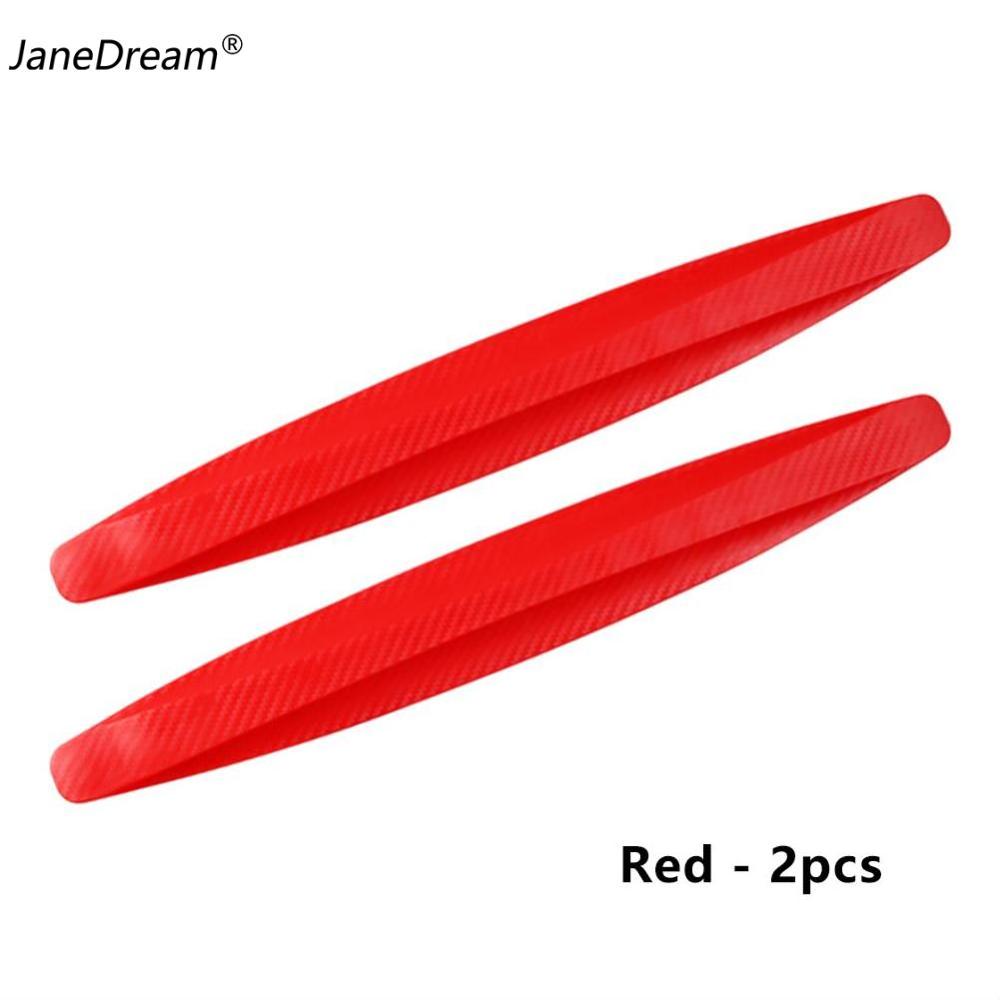 JaneDream 2Pcs Car Bumper Protector Strip Guard Corner Protection Strips Scratch Protector Crash Blade Anti-collision Guard Lip Stickers BYD ATTO 3