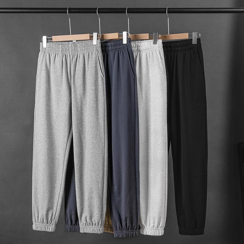 (Ảnh thật) Mẫu mới quần jogger trơn basic bo ống thể thao dày dặn forhimcs2 jogger 9000073E