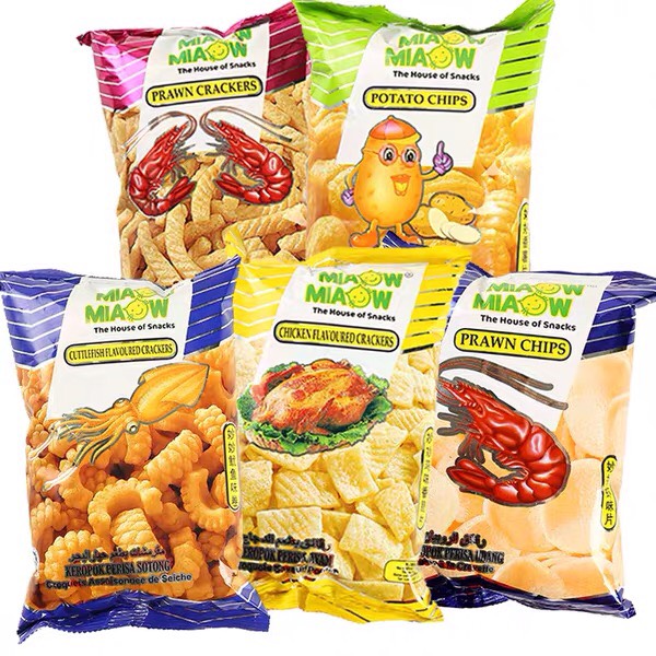 Bánh Snack Miaow Miaow Malaysia Gói 60G