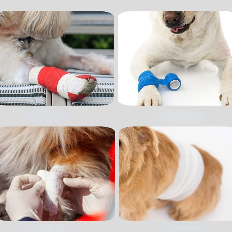 Self-adhesive elastic bandage Disposable dog strap Elastic pet anti-dirt strap