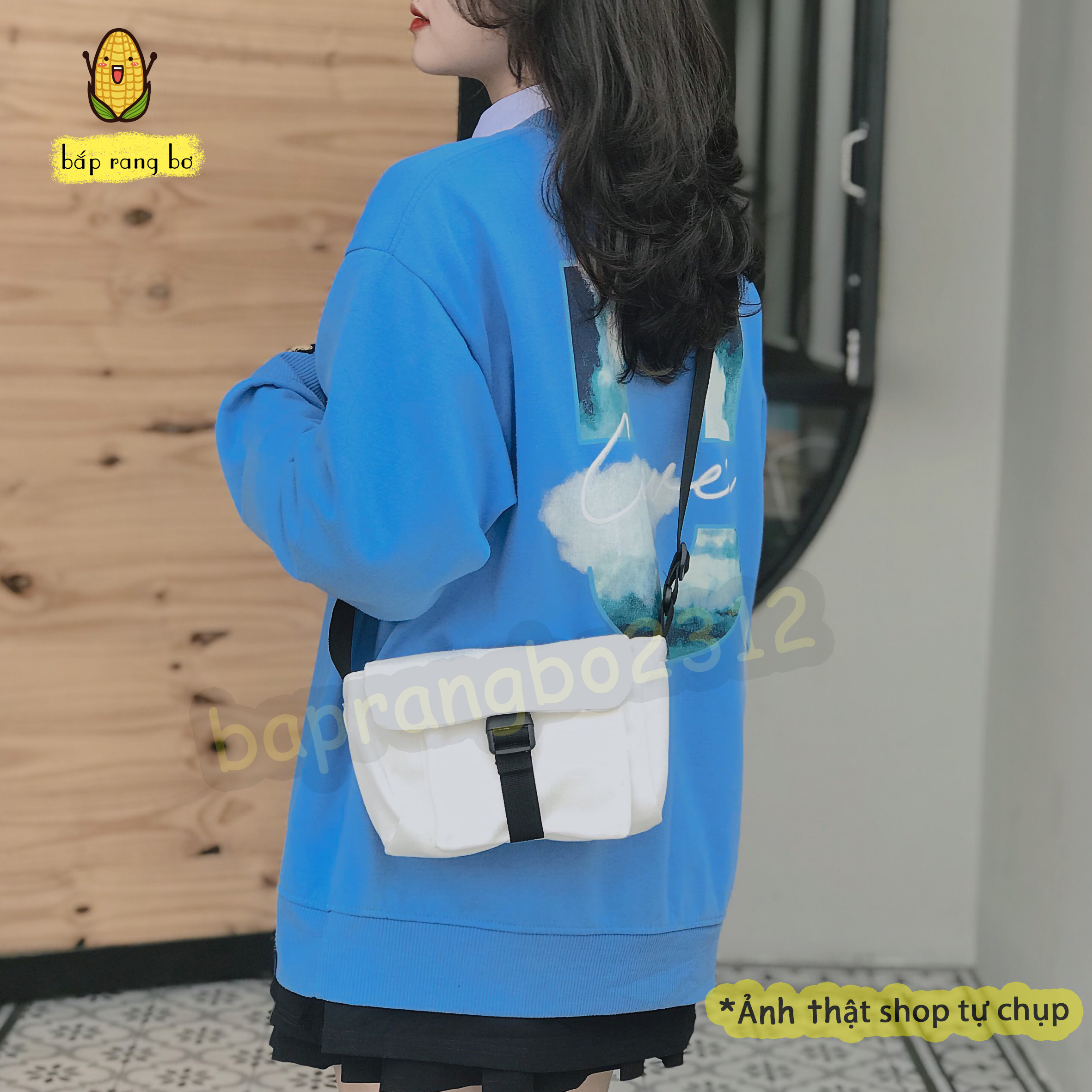 TÚI TOTE HỘP CHỮ NHẬT ĐEO CHÉO ULZZANG (VẢI CANVAS)