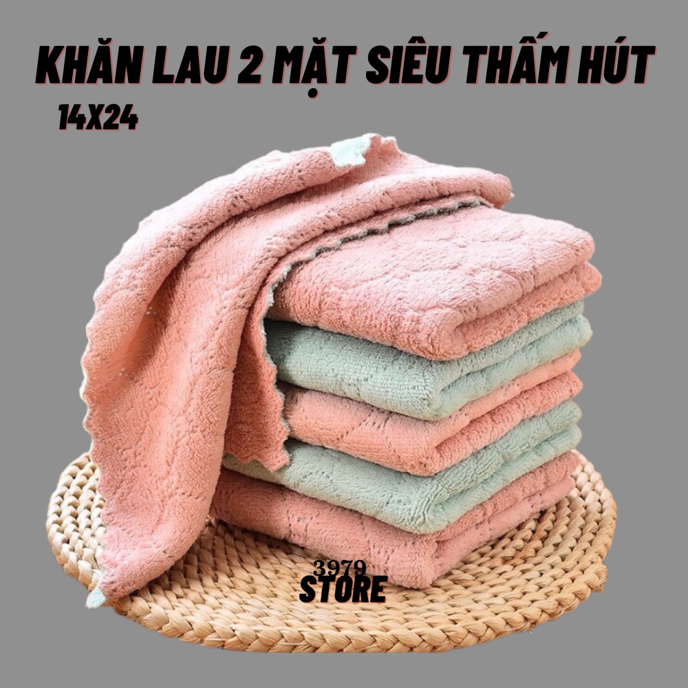 Khăn Lau Bàn 2 Mặt Siêu Thấm Hút