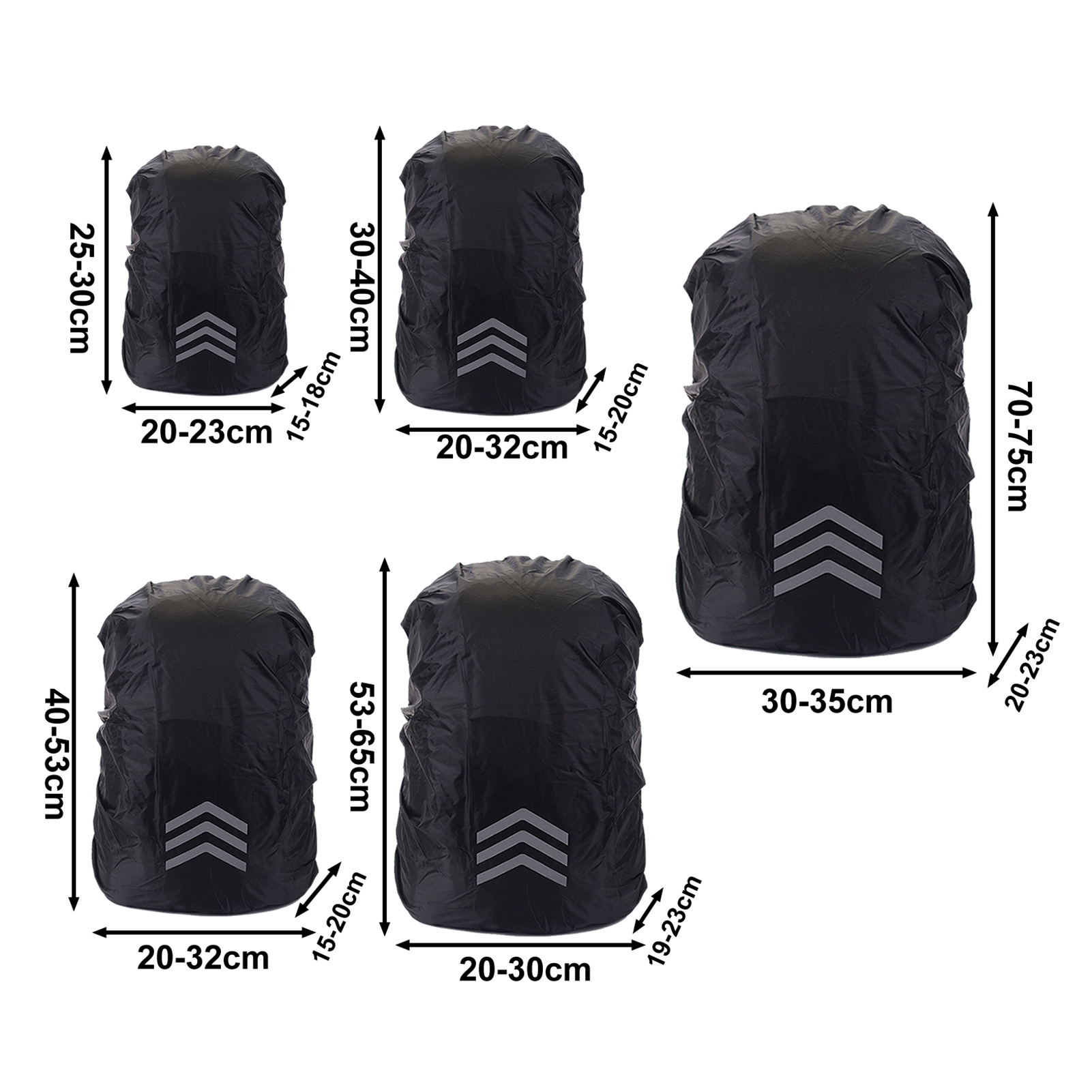 Top Backpack Cover Heavy-duty Rain Cover Waterproof Backpack Rain Cover with Reflective Strips Protect Your Backpack from Rain Uv Rays and Enhance Night Visibility Ideal