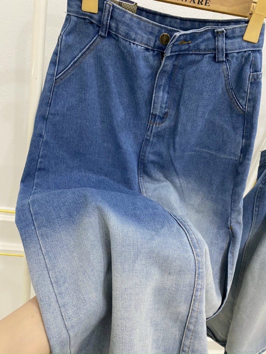 Chân váy bò loang dài xẻ tà siêu hot hothit