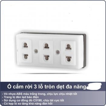 [HCM]Bộ 2 ổ cấm điện 3 lỗ