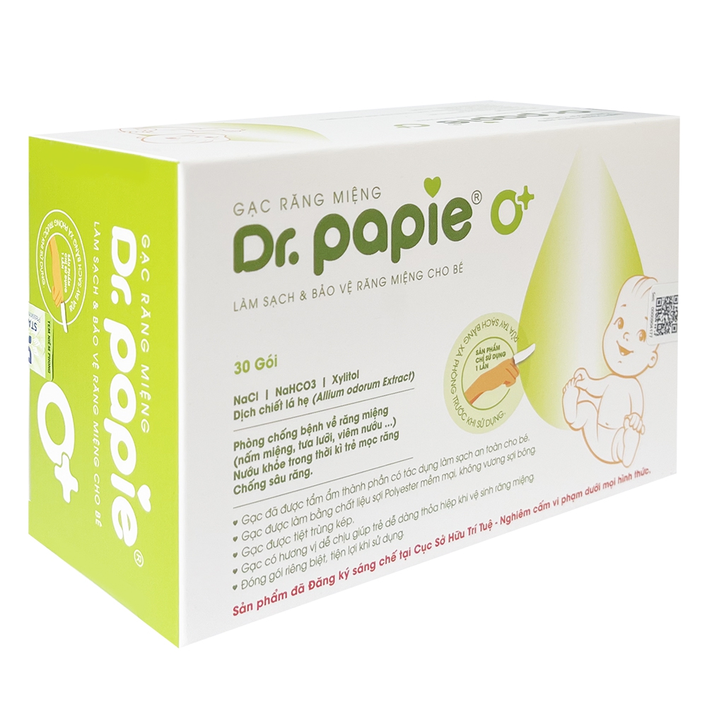 Gạc răng miệng Dr.Papie 30 miếng/ hộp
