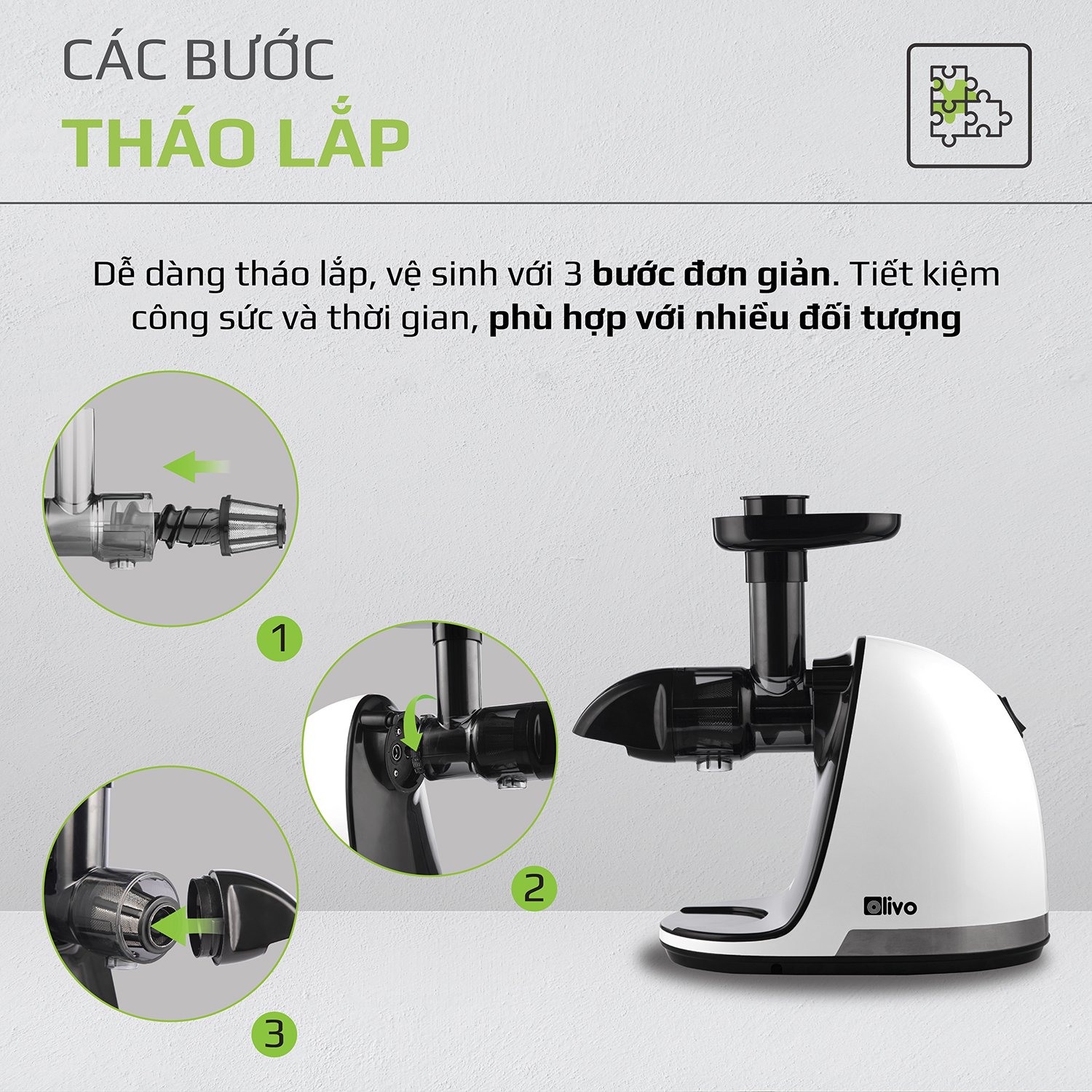 Máy ép chậm trục ngang Olivo SJ22