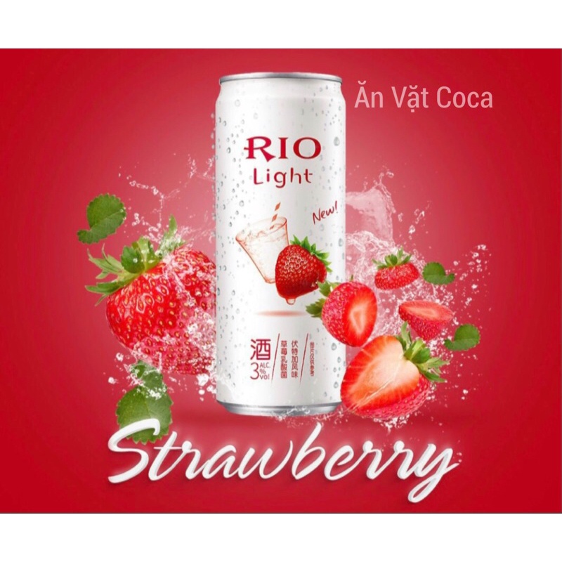 (10 Vị) Cocktail Hoa Quả Cao Cấp Rio Lon 330ml