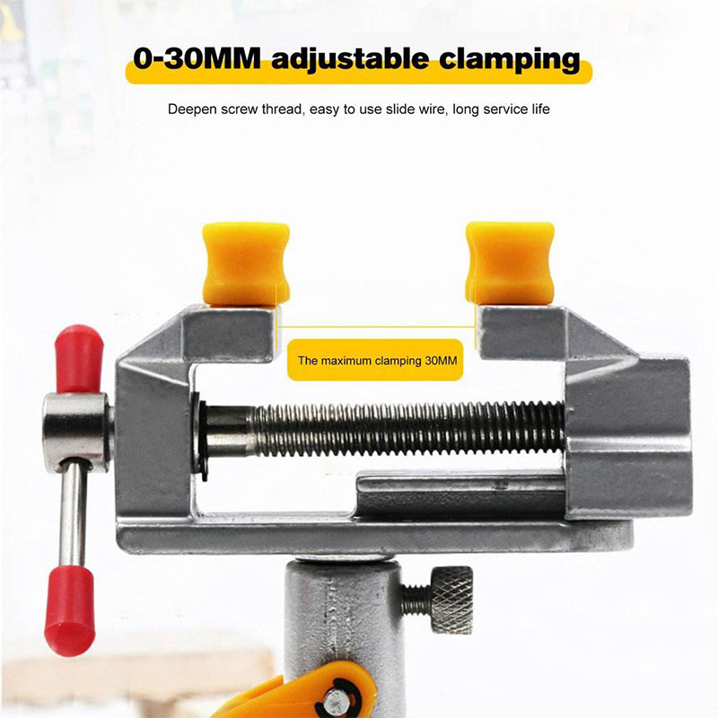 mini vice vice 360 degree rotatable vice mini walnut clamping tool suction-cup