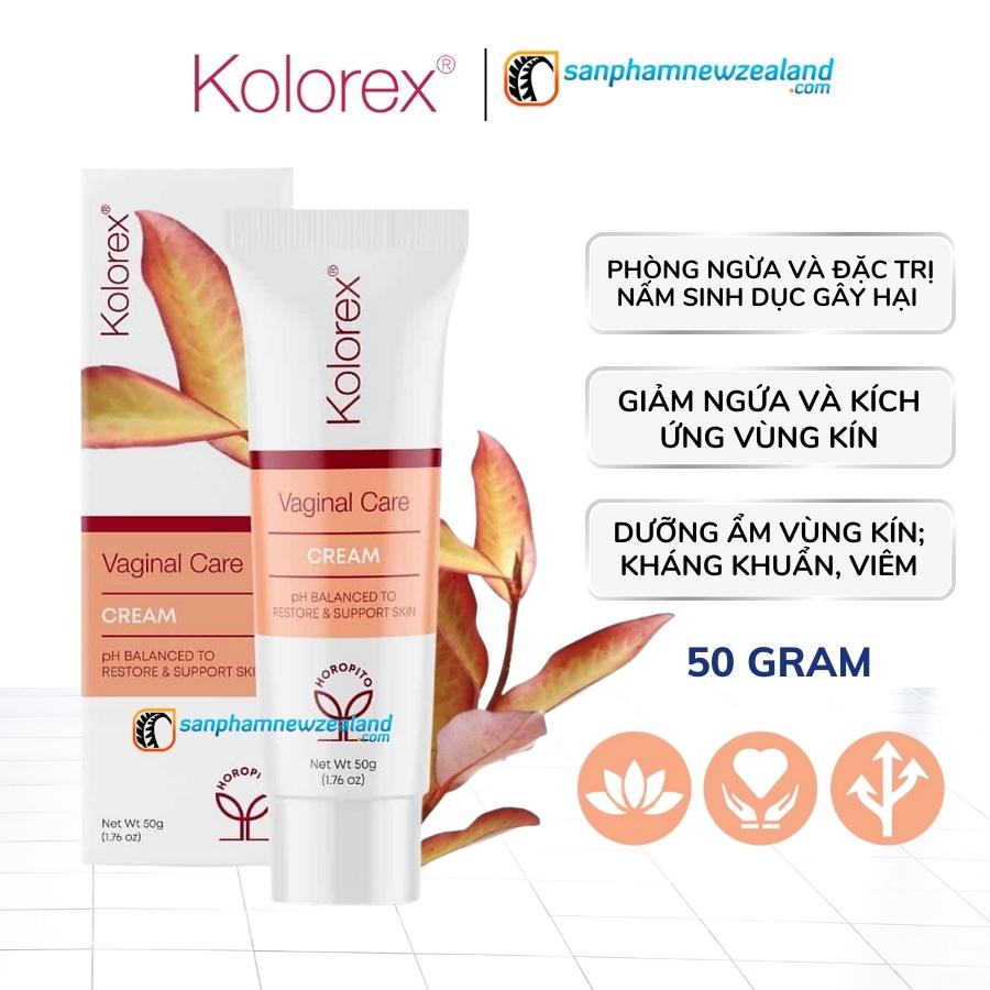 Kem chăm sóc vùng kín, loại bỏ nấm ngứa cho nam và nữ kolorex intimate care cream