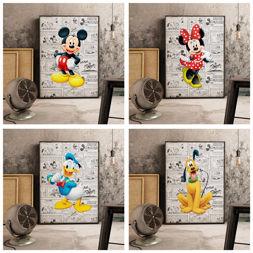 Mickey Mouse Wall Art, Splash of Arts