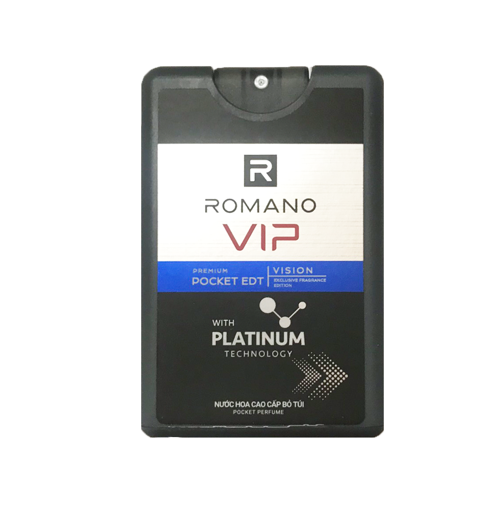 Combo 3 Nước Hoa Bỏ Túi Romano Vip Vision 18ml/chai