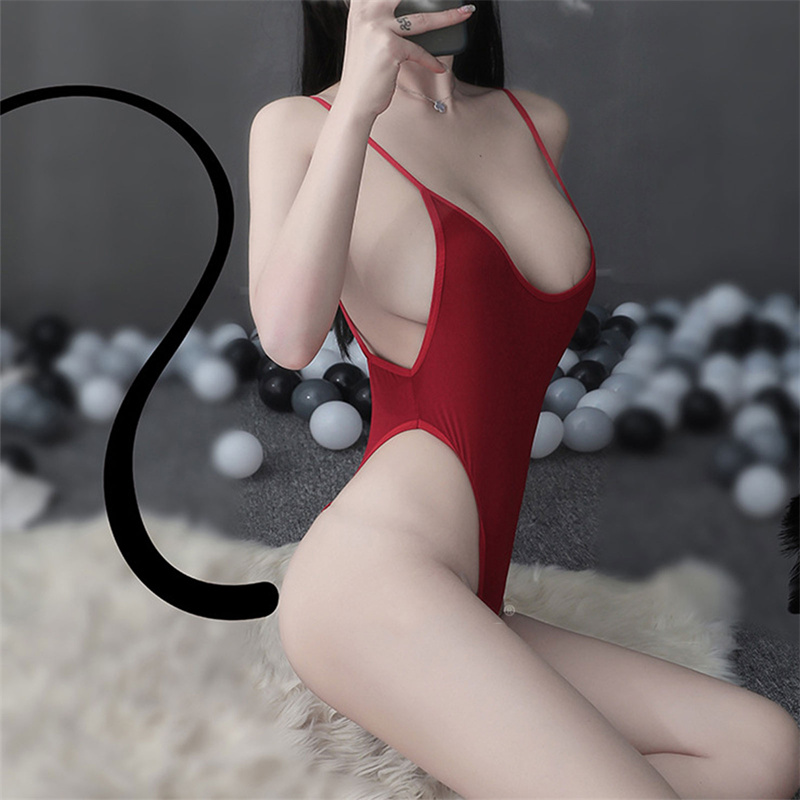 【Hot-Selling】 Halter Swimsuit High Cut Swimsuit Womens Bodysuit One Piece Bathing Suits XIYU.