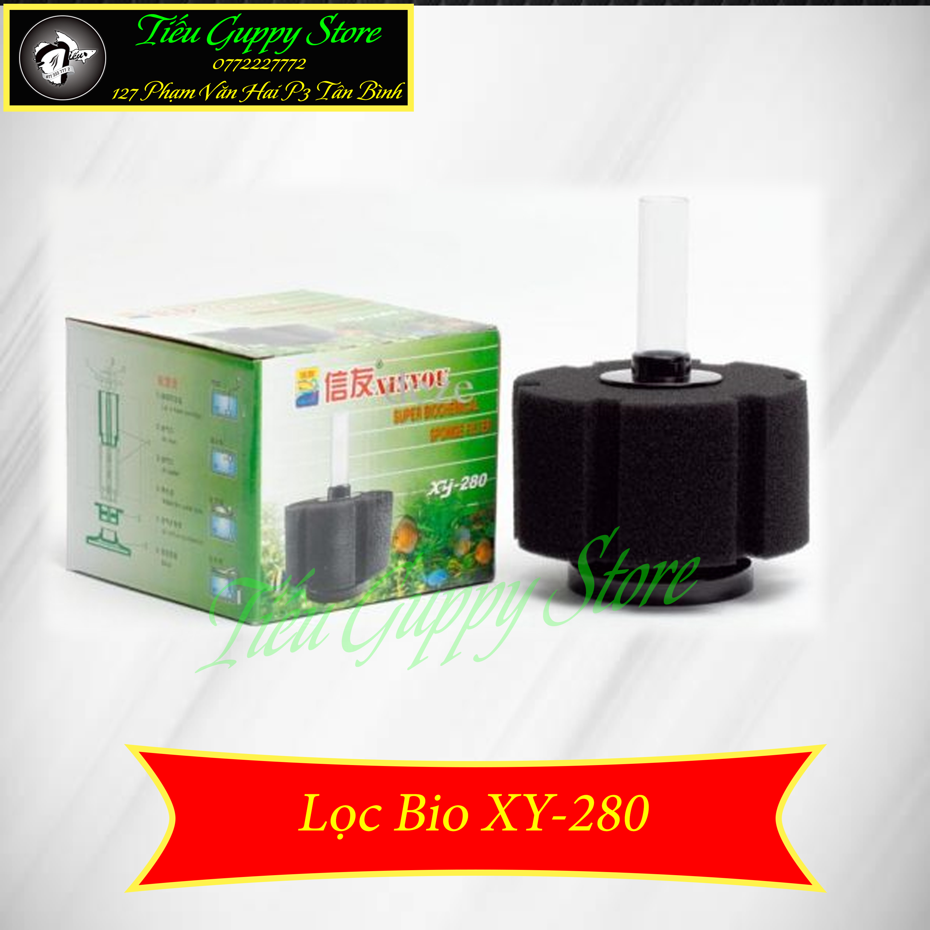 [HCM]Lọc vi sinh đen Xy-280. Lọc bio loại tốt cho hồ cá cảnh
