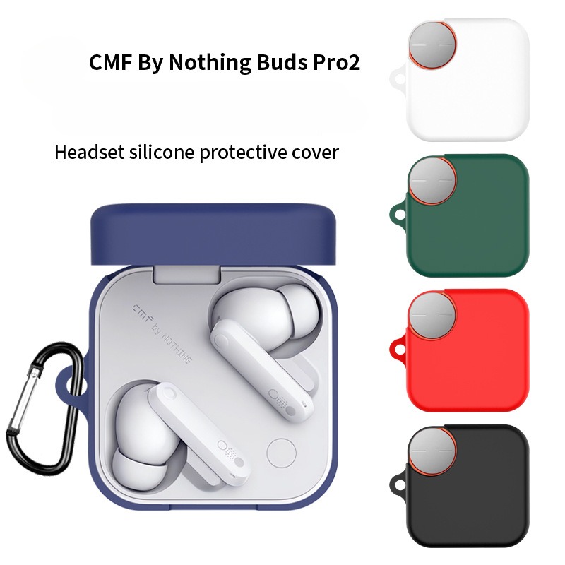 For CMF BY Nothing Buds Pro 2 case Bluetooth headset Case Soft Liquid Silicone Wireless Suitable Cover for CMF BY Nothing Buds Pro 2 Back cover cases.