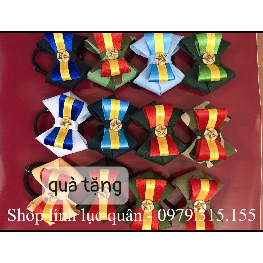 Dây cột tóc các ngành binh chủng, quà tặng lính