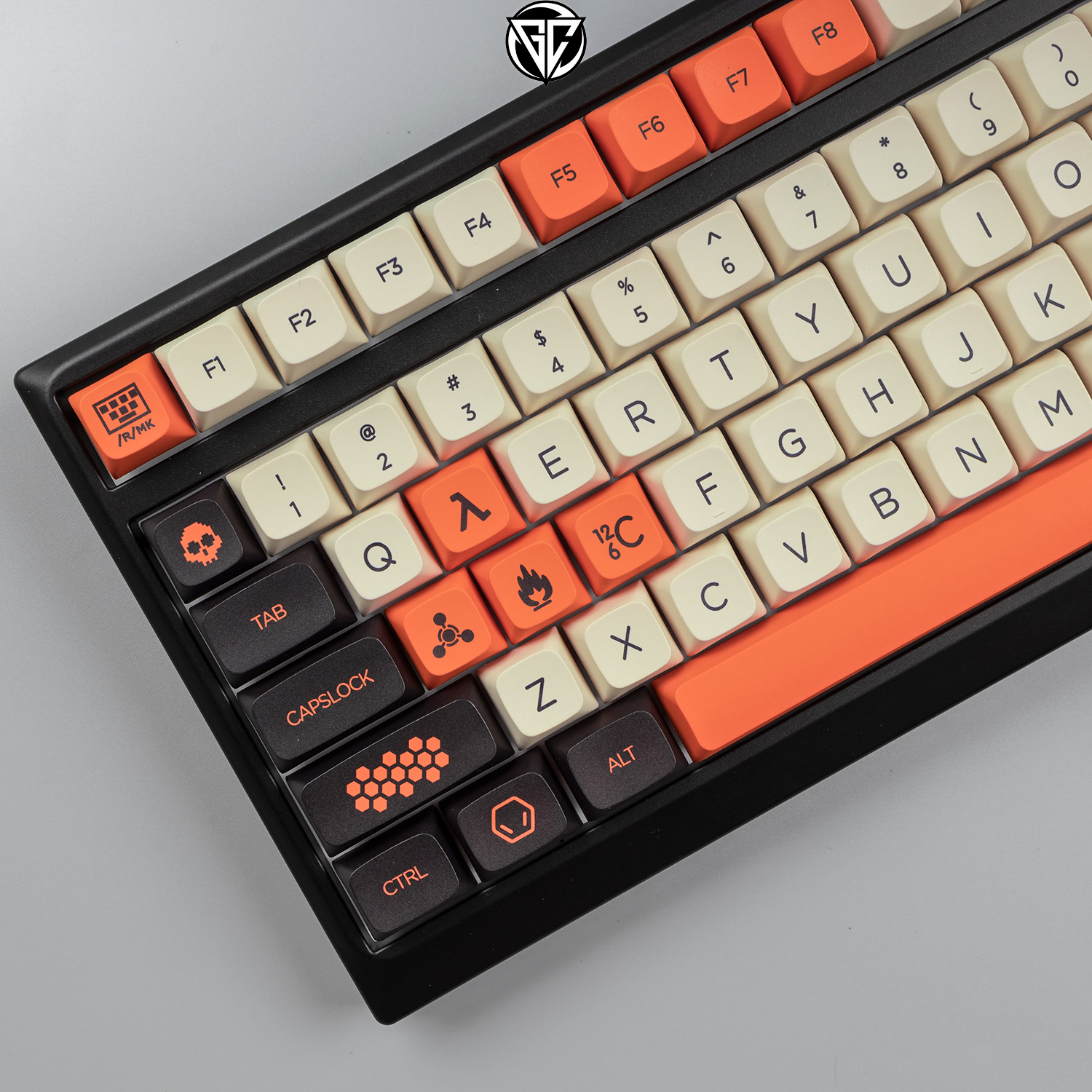 Keycap Carbon XDA 142 nút bàn phím cơ Thick PBT