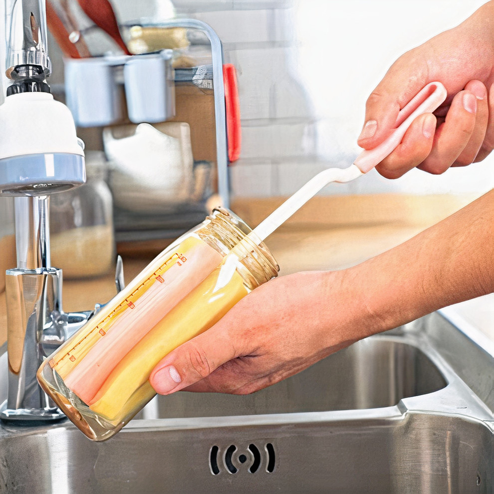Bộ cọ rửa bình sữa loại mút xốp Nhật Bản