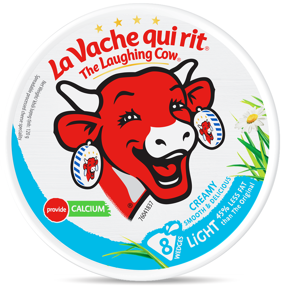 Phô mai Con Bò Cười (Light Ít Béo) - 8 miếng (120g)