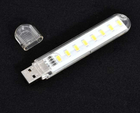 Đèn Led Cổng USB 8 Bóng Siêu Sáng - Màu Trắng