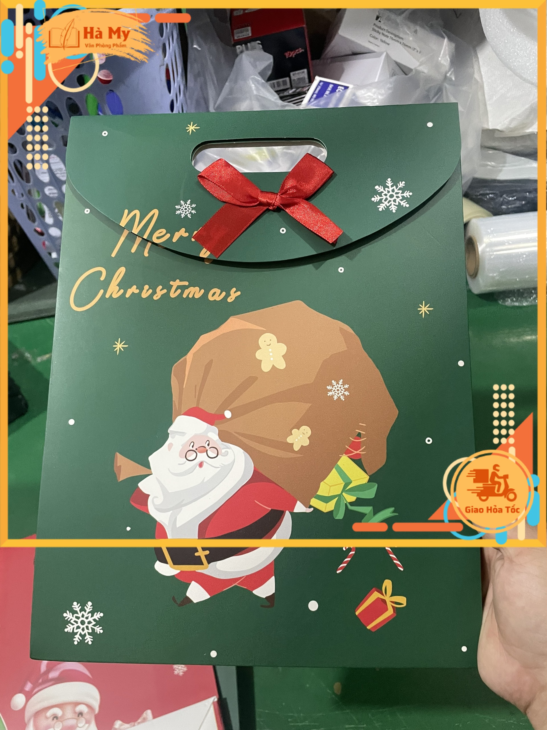 Combo 3 Túi Noel Giấy Đựng Quà Tặng Sang Trọng Giáng Sinh Noel Dễ Thương