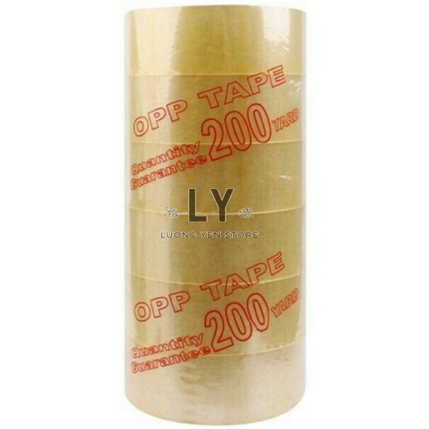 Cuộn băng keo trong 200yds rộng 4.8cm