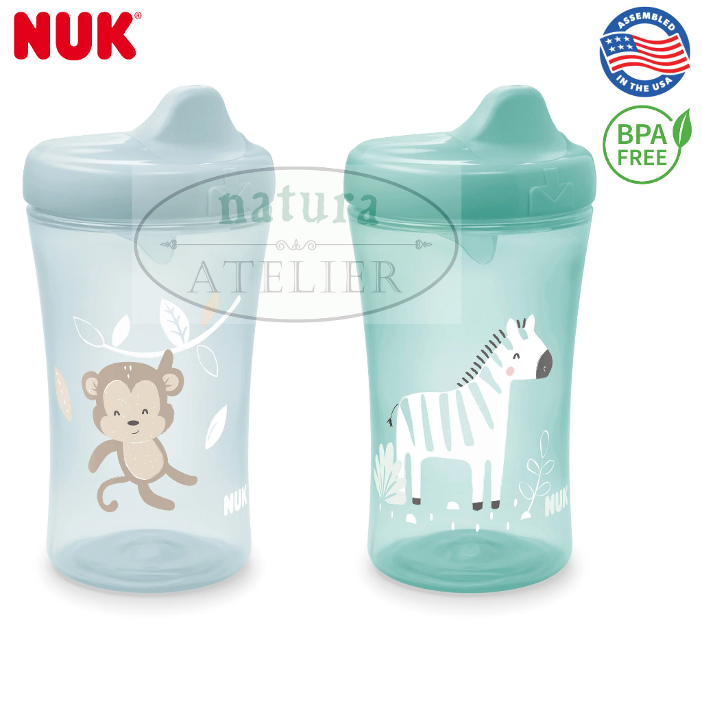 NUK, First Essentials, Hard Spout Sippy Cup, 12+ Months, Elmo Assorted  designs, 2 Cups Loose 1 Cup, 300ml