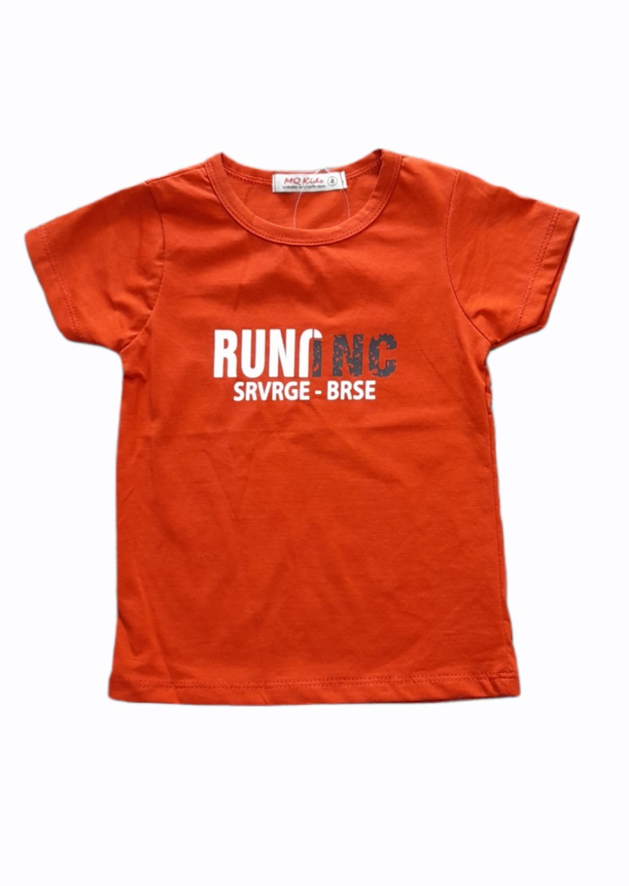 Áo thun Cộc tay in chữ Run