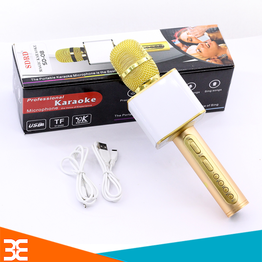 Micro Bluetooth Karaoke SD-08 - BẢO HÀNH 12 THÁNG