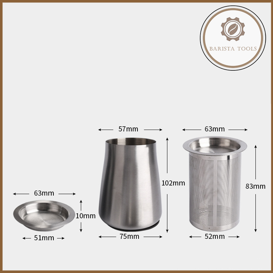 Bình lọc bột mịn cà phê  Dụng cụ Barista