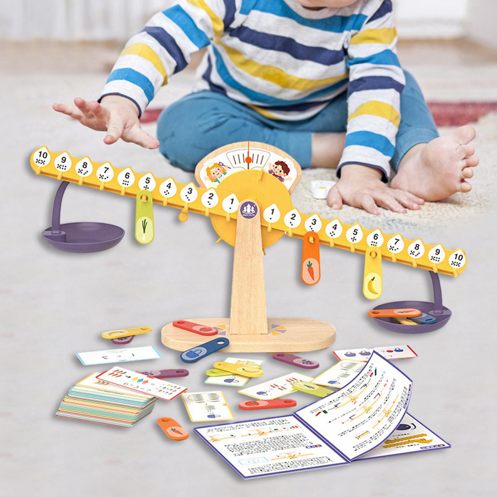 gamchiano Math Balance Math Learning Game Fine Motor Skill Fun Interactive Montessori Toy Mathematics Manipulative for Teaching Prop
