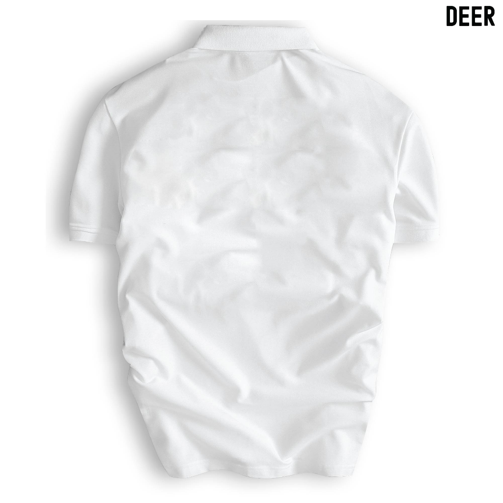 Áo thun Polo DEER cổ bẻ BASIC CVC vải cá sấu co dãn 4 chiều