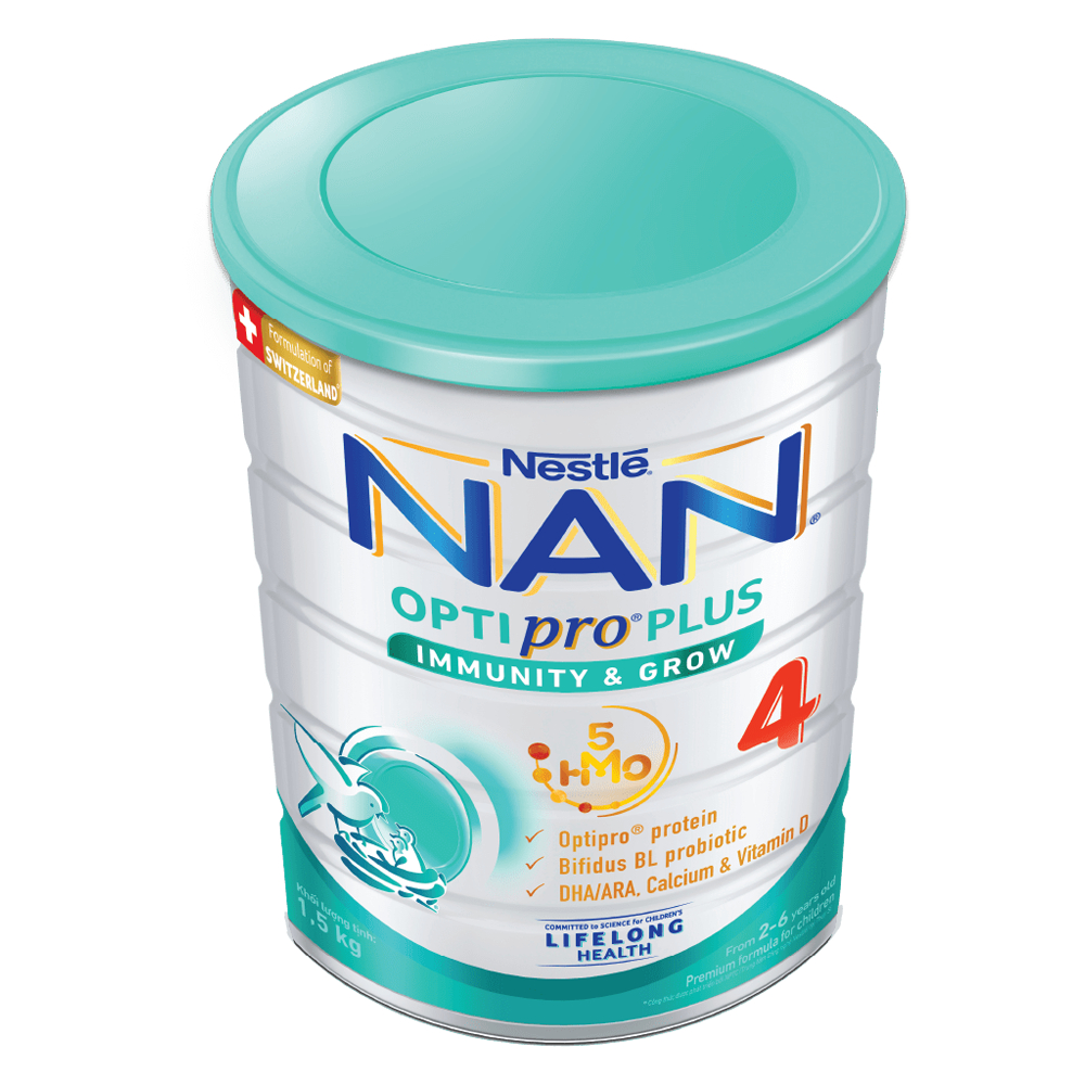 Combo 2 Hộp Sữa Nan Optipro Plus 5HMO Số 4 1,5 Kg Mới (Date 2025)