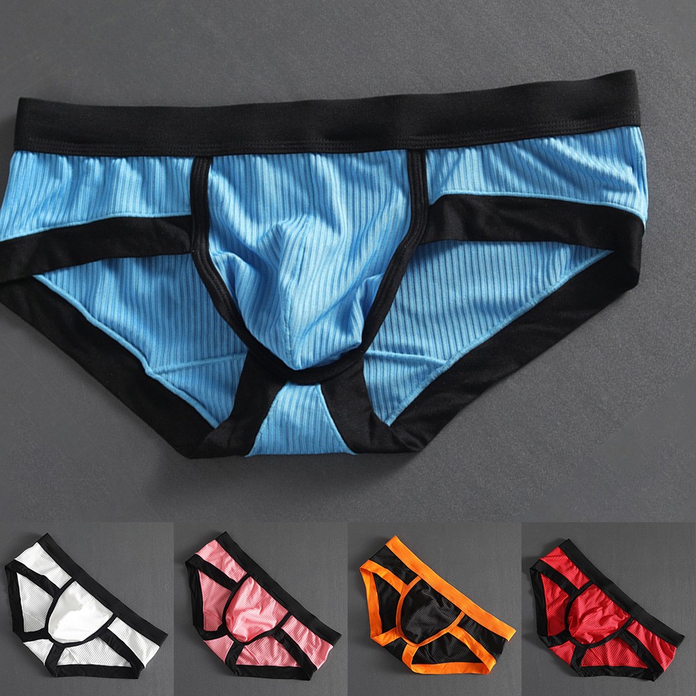 【MOMLOVE】 Men Underwear Briefs Soft Stretchy Trunks Underpants Bikini Bulge Pouch