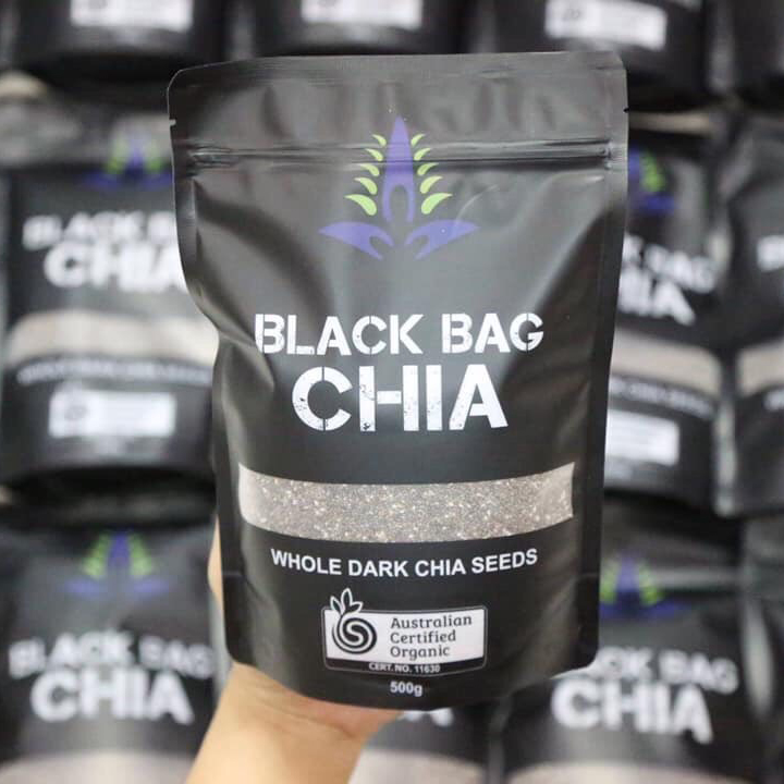 Australian Chia Seeds ft Black Bag Chia 500g Bag