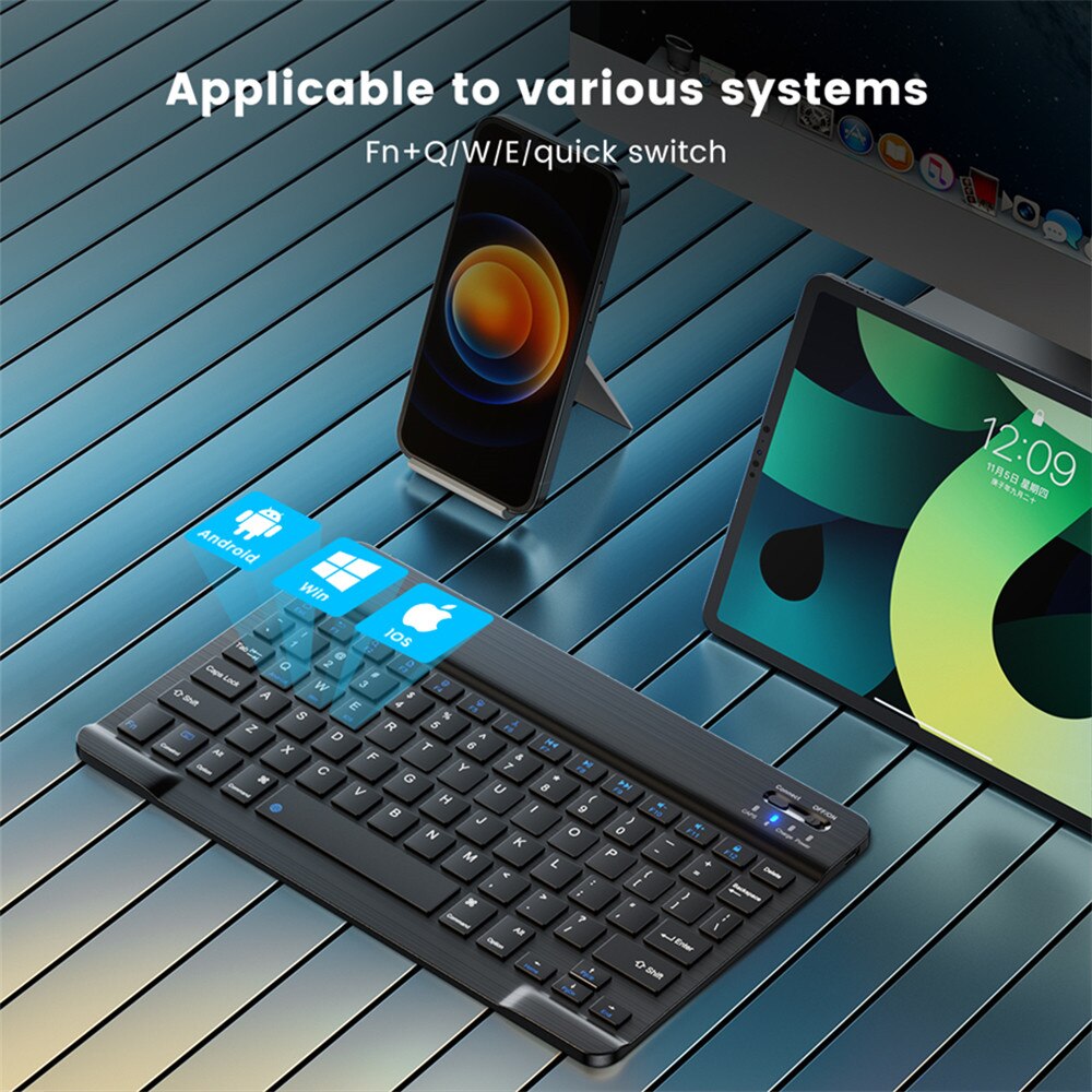 Bluetooth Wireless Keyboard Mouse For Android IOS Samsung Xiaomi Tablet For iPad Air Pro Mini Russian Korean Keyboard