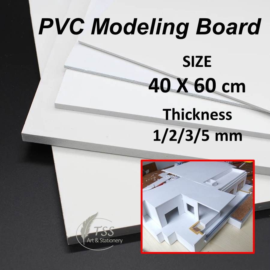 PVC Modeling Board Size: 40X60cm - Thickness 1/2/3/5mm for ...