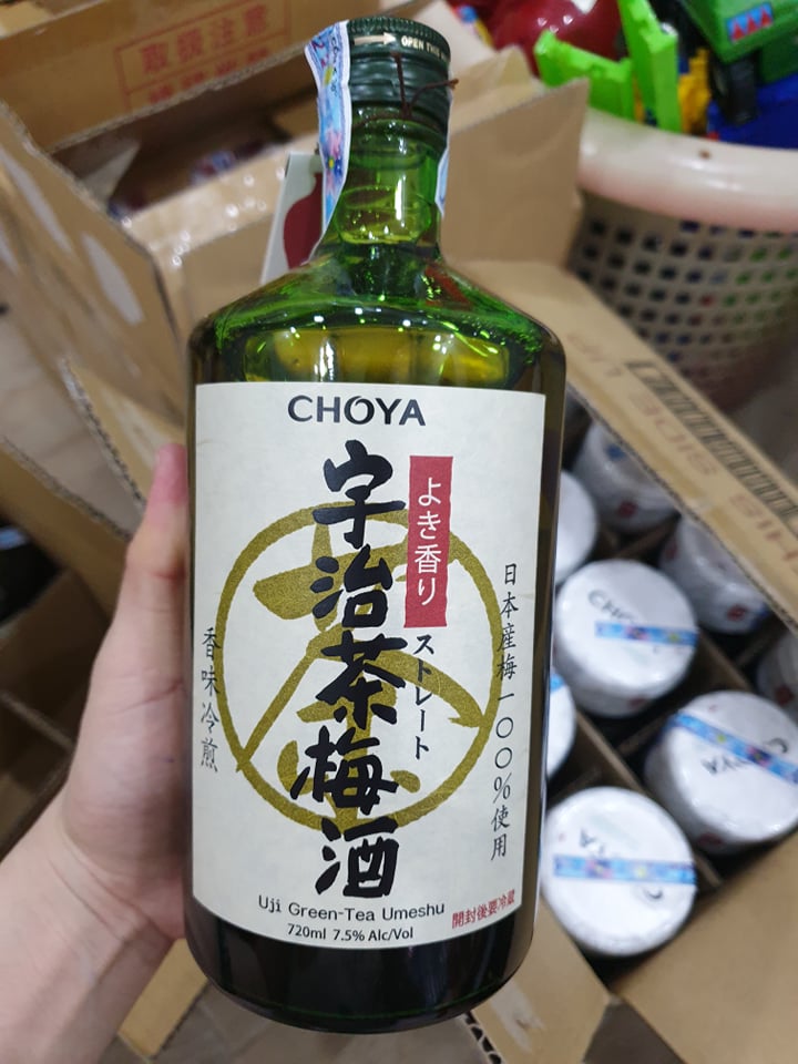 Nước mơ Choya Uji-cha green tea umeshu 720ml