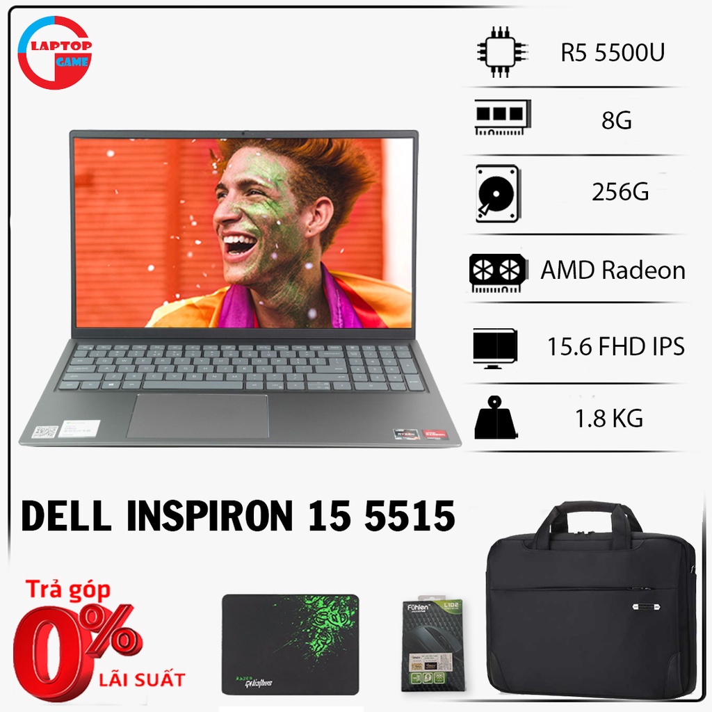 [New 100%] Dell Inspiron 15 3530 (Core i7 1355U, RAM 16GB, SSD 512GB, 15.6 FHD IPS 120Hz) Laptop văn phòng cao cấp