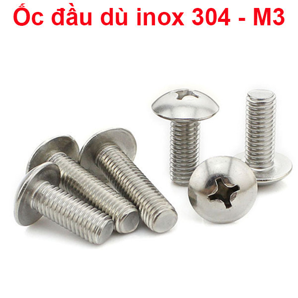 Ốc vít đầu dù m3 - inox 304 ||