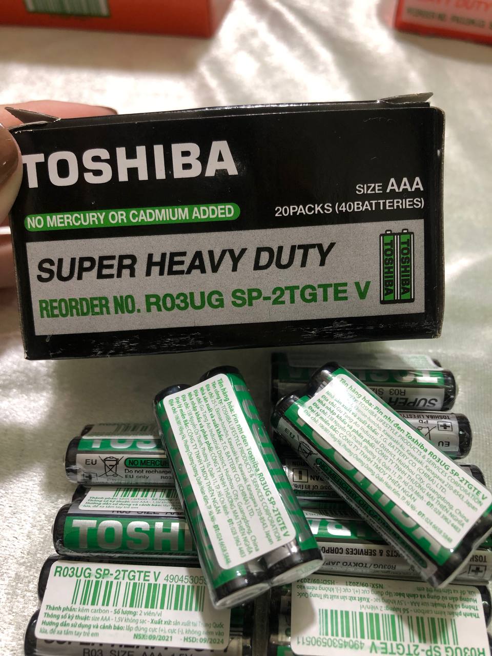 Pin toshiba AAA