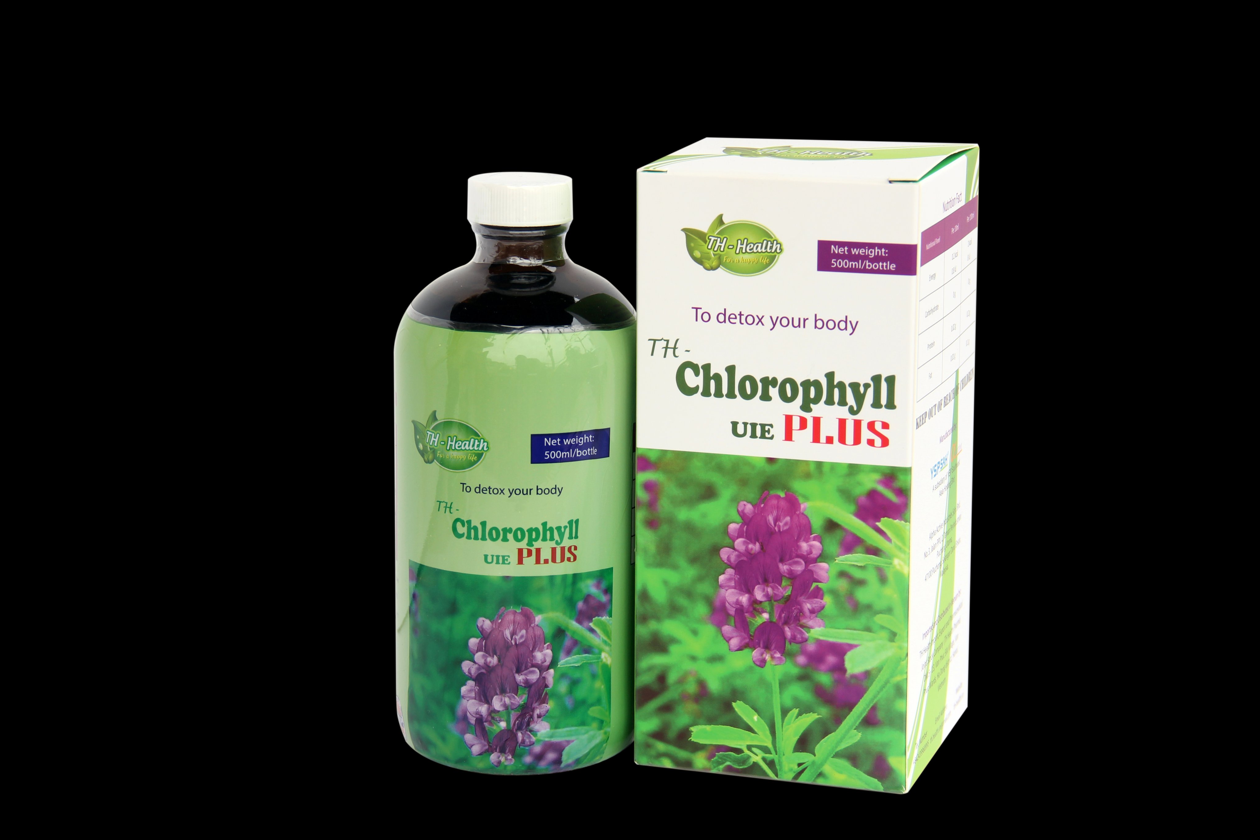 Thực phẩm bảo vệ sức khỏe TH-Chlorophyll UIE Plus - Chai 500ml