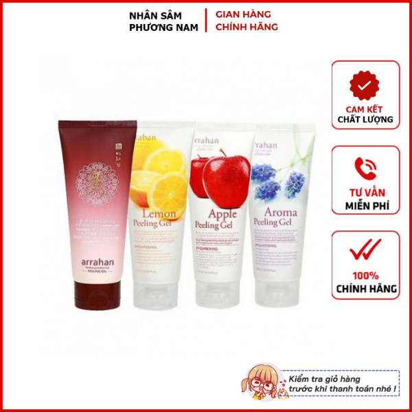 Tẩy da chết Araha Hàn Quốc tuýp 180ml - đủ mùi vị cho chị em lựa chọn