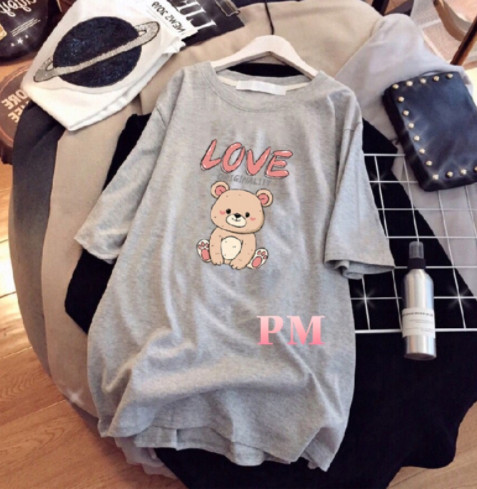Áo phông cún ngồi LOVE PM11