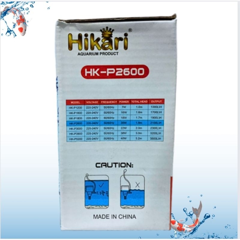 POMPA KOLAM AQUARIUM HIKARI HK P 2600