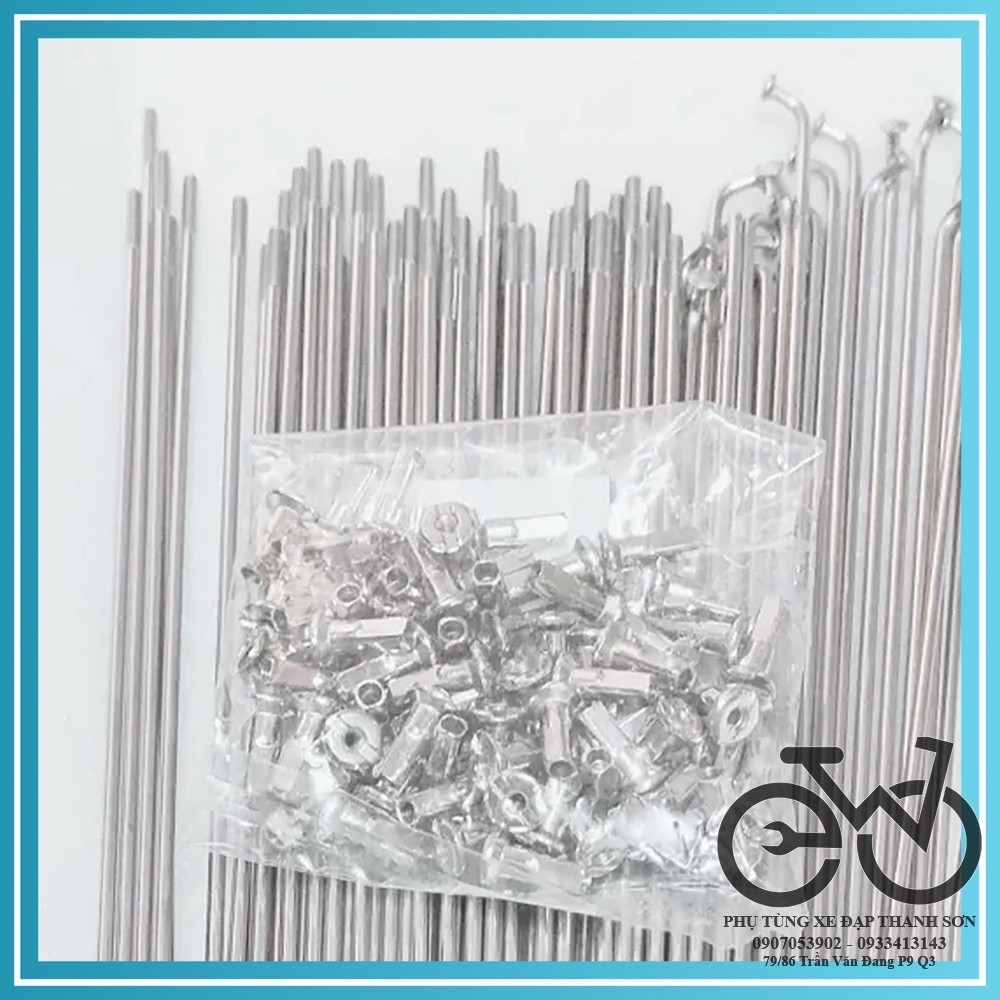 Nan hoa, căm xe đạp inox không rỉ (giá 1 cái)
