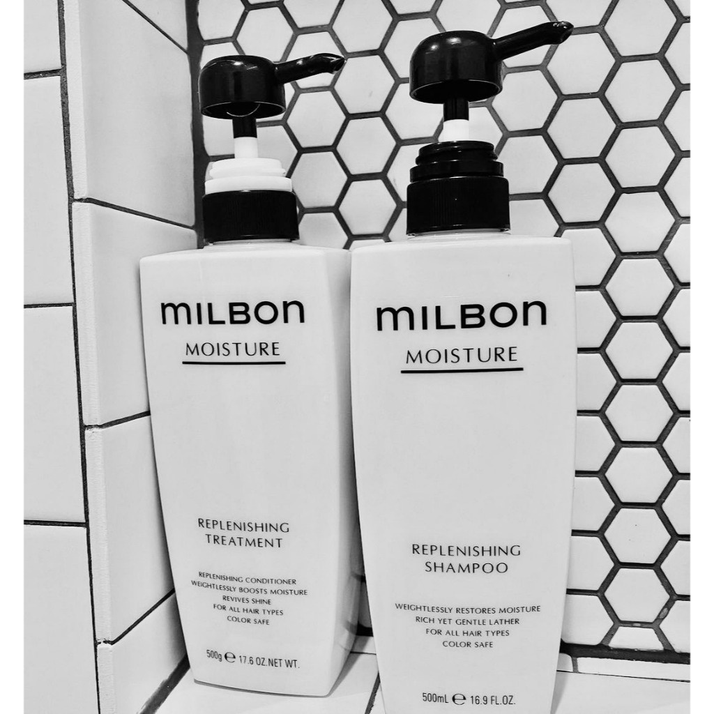 Dầu gội xả dưỡng ẩm cho tóc uốn duỗi Milbon Moisture Replenishing 500mlx2