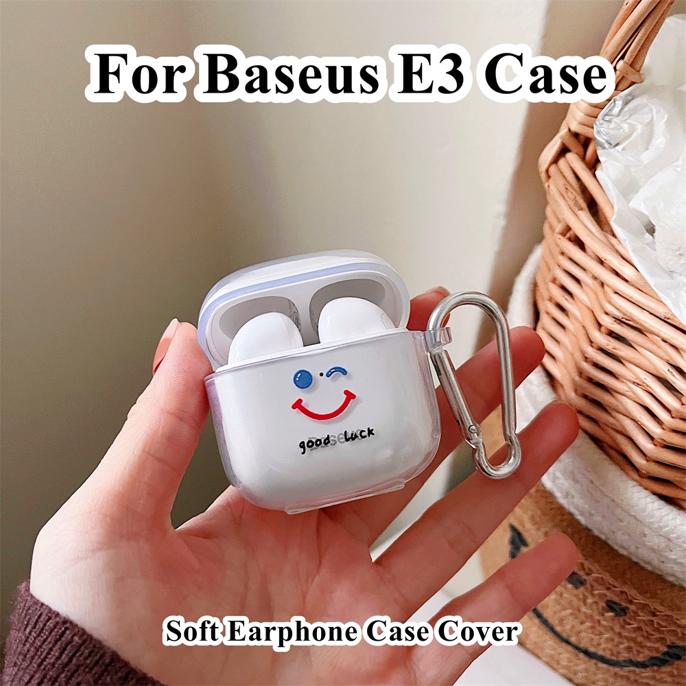 READY STOCK!  For Baseus E3 Case Colorful love heart pattern for Baseus E3 Casing Soft Earphone Case Cover